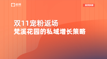 梵溪花园双11限时返场，携手启博布局社交电商